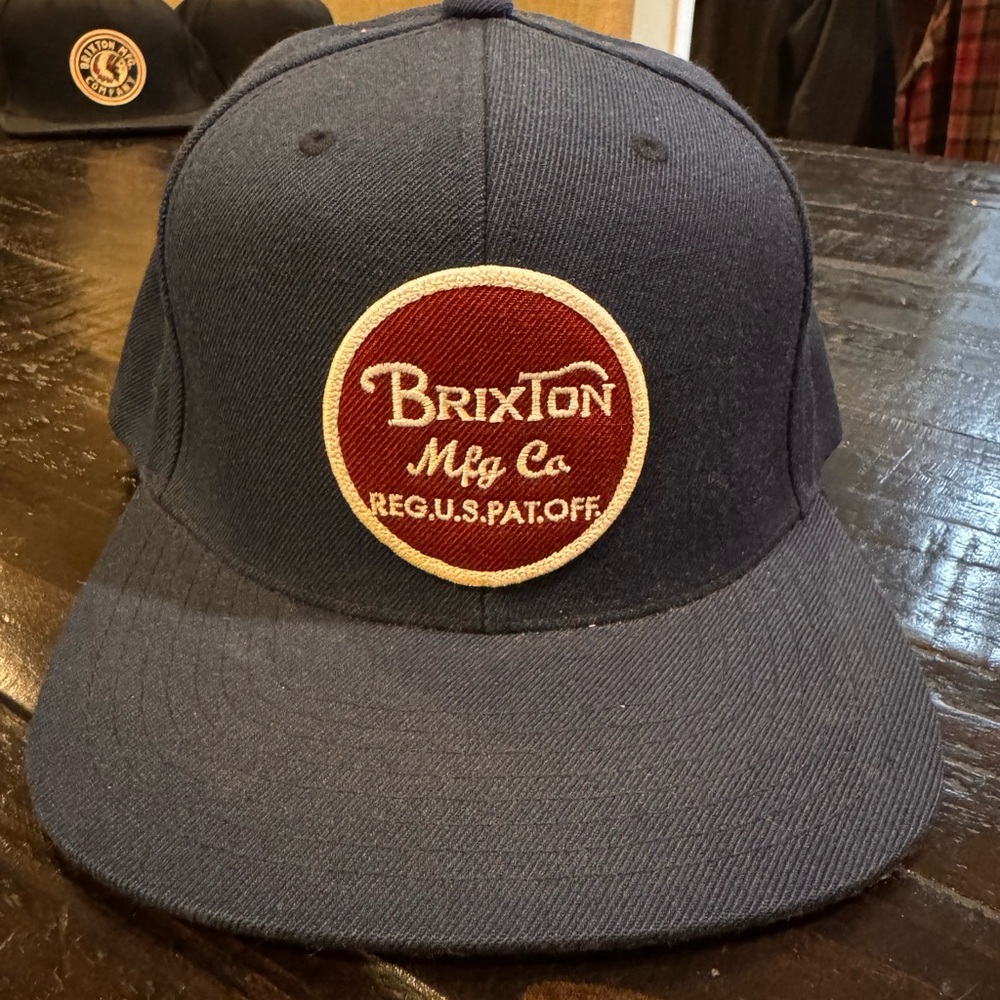Brixton Dark Blue and Burgundy Hat